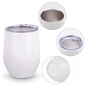 12 OZ Nerjaveèi izole Stemless Tumbler Tas Sublimasyon