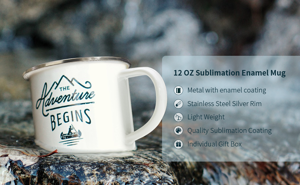 14 oz. Sublimation Stainless Steel Travel Mug with ORCA Coatings