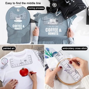 12PCS T-shirt Дастури Ҳоким барои интиқоли гармии Винил Ҳамоҳанг