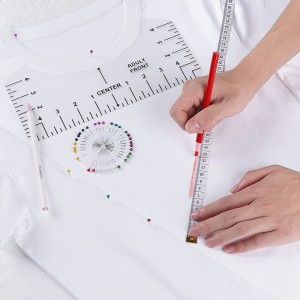 12PCS T-shirt Ruler Guide for Heat Transfer Vinyl Alignment