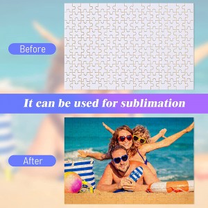 150 Pieces Heat Transfer Printing Puzzle DIY Sublimation Blank Jigsaw Puzzle