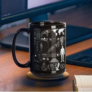 15 OZ Sublimation Coffee Mugs Blank Mainty miaraka amin'ny White Patch Ceramic Photo Mugs Cups