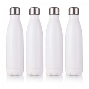 17 OZ Sublimation Blanks Tumbler White Stainless Steel Insulated Double Walled Water Bottle