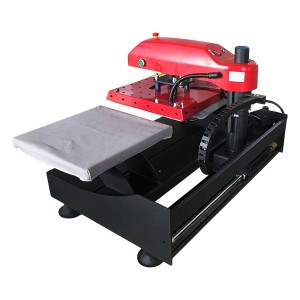 Doub Estasyon Shuttle Pneumatic Sublimation Chalè Press Machine