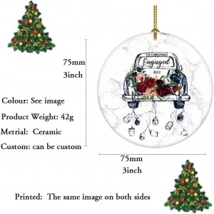 2022 1st First Christmas Engaged Ornament Engagement Gift