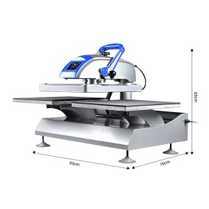 40x50cm Prime Dual Station Shuttle Manlibro Varmo-Transiga Presa Maŝino