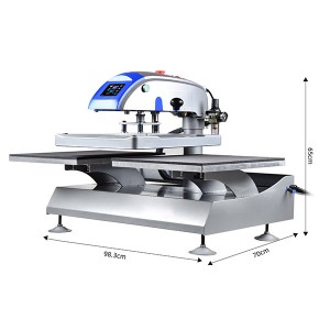 40x50cm Prime Dual Plates Shuttle Pneumatica Macchina di stampa di trasferimentu di calore