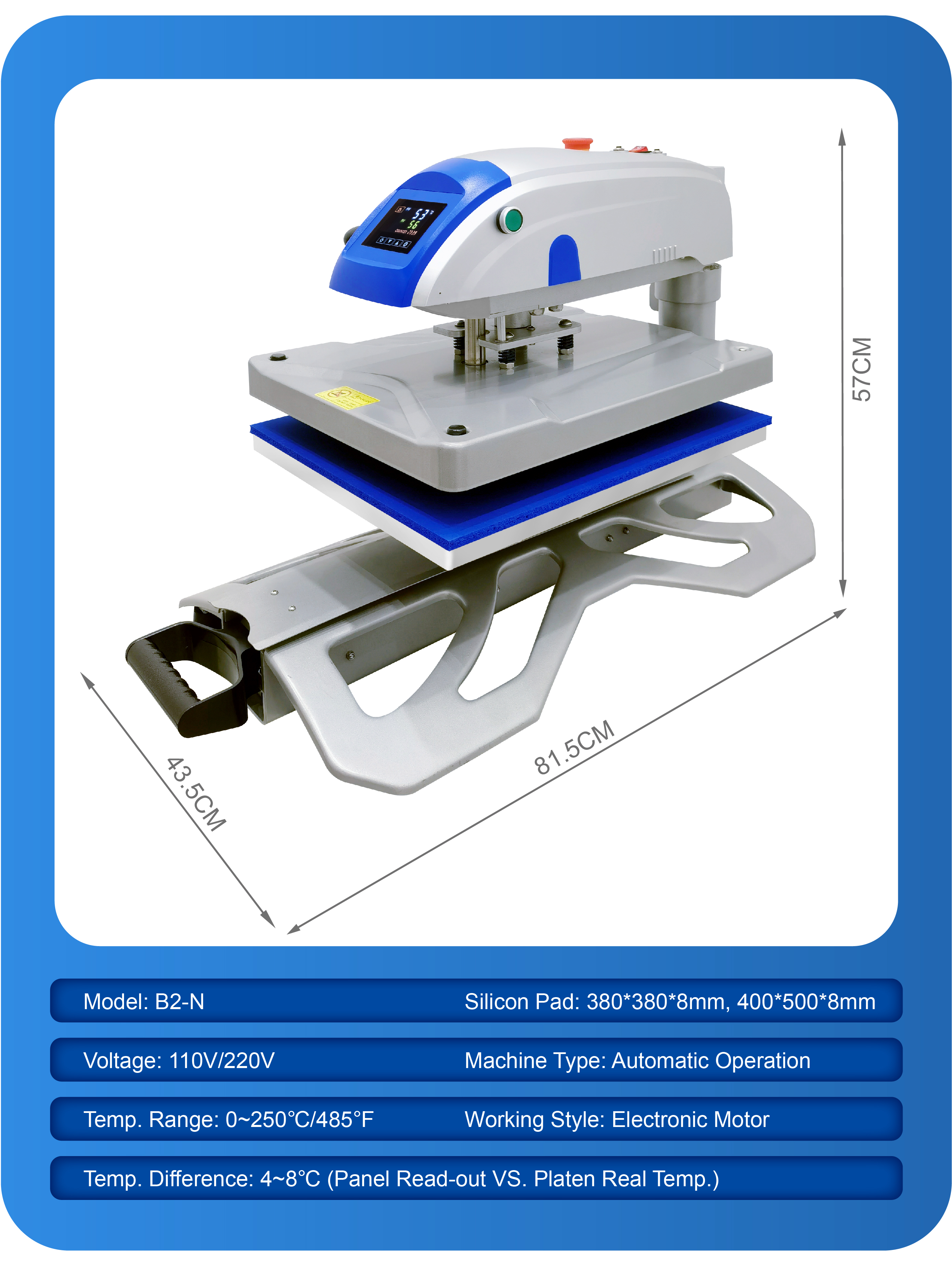 Wholesale 40x50cm Prime Dual Plates Fully Automatic Electric Heat Transfer  Printing Machine Manufacturer and Supplier