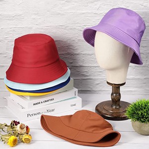 Bucket Hat Bulk naisille Miehille Monivärinen aurinkohattu Pakattavat kalastushatut Matkahattu Summer Bucket Hat