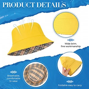 Sombrero de cubo para mujer, sombreros de playa para viajes de verano, sombreros de pesca al aire libre plegables, gorra de pescador unisex, sombreros