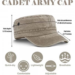 Cadet Army Caps ချိန်ညှိနိုင်သော Flat Caps Unisex Cadet Hat စစ်ဘက်ဆိုင်ရာ ဦးထုပ်များ