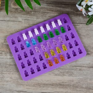 Stampi per caramelle in silicone – Stampi per caramelle al cioccolato con 2 contagocce Silicone alimentare antiaderente Confezione da 4