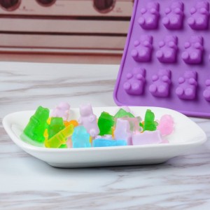 Snoepvormpjes Siliconen – Chocolade Gummy Vormpjes met 2 Druppelaars Anti-aanbak Food Grade Siliconen Pack van 4