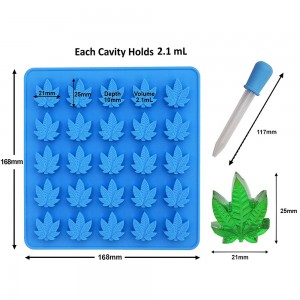 Silikon Candy Mould Party Neiegkeet Kaddo Silikon Formen Fir Schockela A Candy Set - 3 Pack