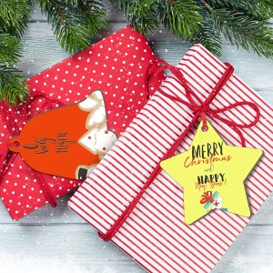 Christmas Sublimation Blanks Pendants MDF Christmas Ornaments Suppliers