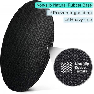 Textured Mouse Mat Waterproof Non-Slip Rubber Base Round Mousepad ak koud Edge Premium