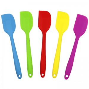 Ambongadiny manokana Silicon fingotra mahatohitra hafanana an-dakozia mofomamy mahandro Baking Silicone Spatula