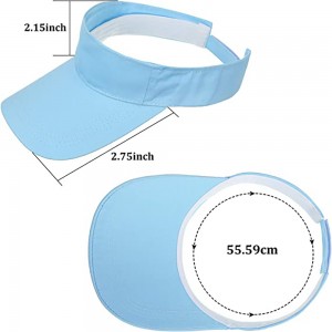 Sport Wear Athletic Sun Visor Caps Adjustable Sun Protection Visors