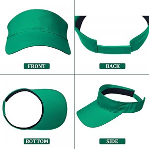 Sport Wear Athletic Sun Visor Caps Visiere Regolabili di Proteczione Sun