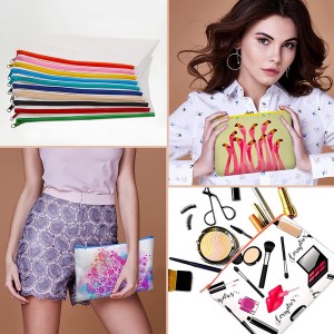 Mixed Color Sublimation Blank Canvas Makeup Bags Bulk Blank DIY Heat Transfer mei rits