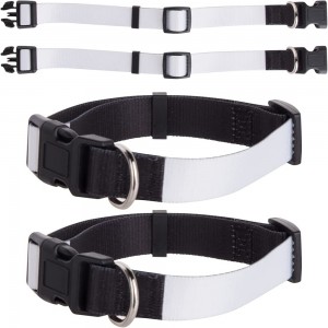 Sublimasi Blank Dog Collar Sedheng lan Gedhe ukuran Collars kanggo asu