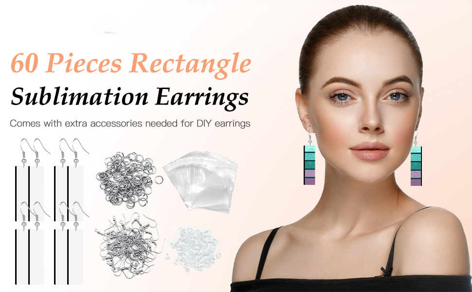 Sublimation Earrings Blank Bulk nthuav dav