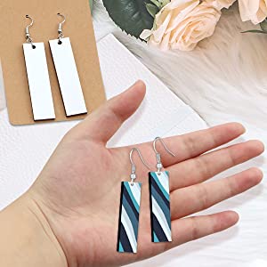 Sublimation Earrings خالي بلڪ تفصيل