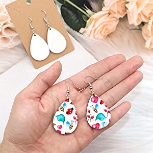 Sublimation Printing Earrings Unfinished detali