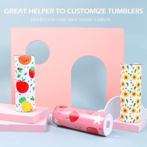 Sublimation Shrink Wrap Sleeves for Sublimation Tumblers 5 x 10 Inch