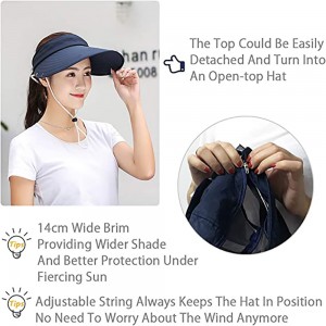 Wide Brim Sun Hat - Multifunctional UPF 50 Protection Bucket Fishing Hat Cap