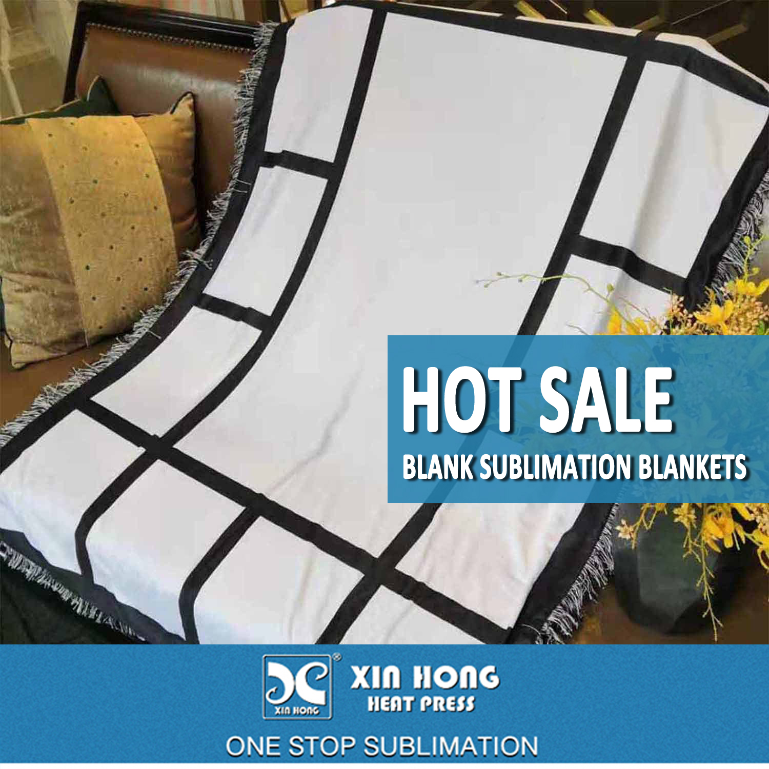 Sublimation 20 panel woven blanket – J Bees Sublimation Blanks