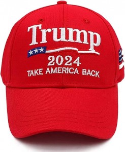 Trump 2024 txapela Keep America Great Take America Back txapela AEBetako bandera brodatuarekin beisbol txapel erregulagarria