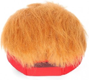 Cappello Trump 2024 con capelli, Donald Trump Make America Great Again Parrucca Cappello Berretto da baseball MAGA ultra regolabile ricamato