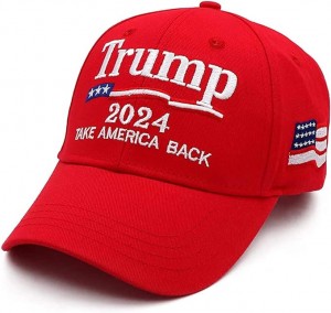 Trump 2024 txapela Keep America Great Take America Back txapela AEBetako bandera brodatuarekin beisbol txapel erregulagarria