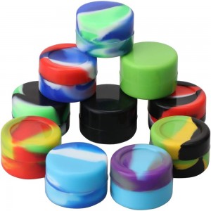 Non-Stick Food Grade Silicone Wax Containers 5ml Non Stick Wax Oil Multi Use Storage Jars