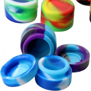 Non-Stick Food Grade Silicone Wax Containers 5ml Non Stick Wax Oil Multi Use Storage Jars