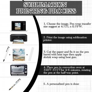 Sublimation Pens Хоосон Дулаан Дамжуулах Үзэг Sublimation Ballpoint Pen