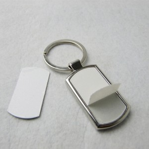 ຂາຍສົ່ງ MDF / ໂລຫະ / ຫນັງ Sublimation Keychain ເປົ່າຫວ່າງ