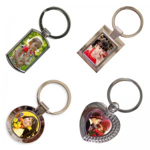 Ambongadiny MDF/Metal/Leather Sublimation Keychain banga