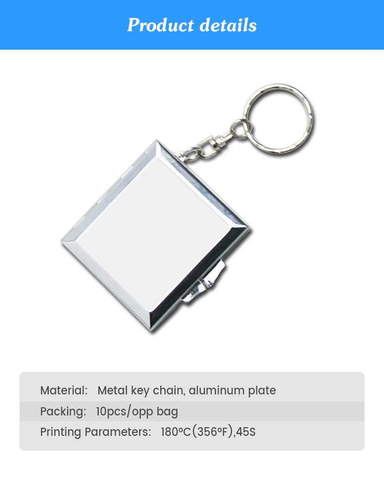 Customized Made Metal Blank Sublimation Keychains A22 - China Keychains and  Metal Keychain price
