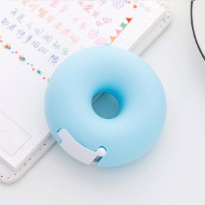 Karstā izpārdošana 25 mm plastmasas konfekšu krāsas saldās sirds donuts karstuma lentes dozators ar lentes griezēju