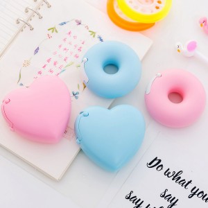 Vruća rasprodaja 25 mm plastične bombone boje Sweet Heart Donut Dozator toplinske trake s rezačem trake