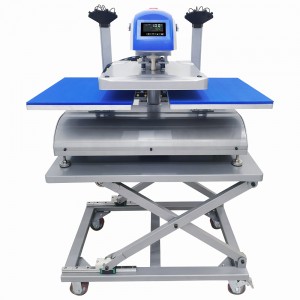 40 x 50cm Автоматска електрична машина за печатење со двостална станица со ласерско порамнување и количка за подигнување